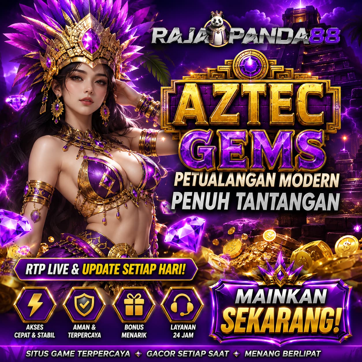 RAJAPANDA88 - Aztec Gems Mengungkap Keseruan Petualangan Modern